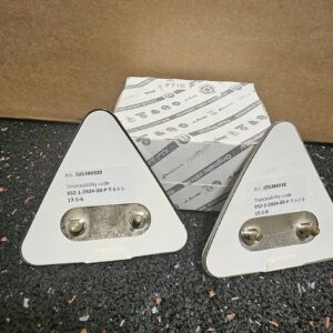 Ultra Rare OEM Giuilia Quadrifoglio Metal Hand Painted Ceramic Fender Emblems