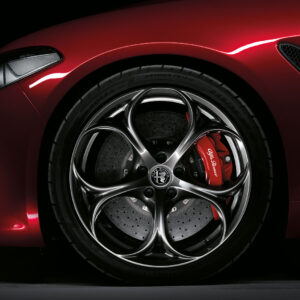 OEM Giulia Quadrifoglio 19 inch dial (horseshoe) Wheels set (Grey color)