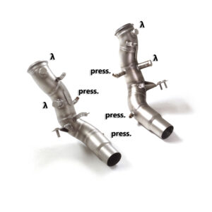 Ragazzon Stainless Steel Catless Downpipes for Giulia Quadrifoglio (With GPF/OPF) MY20+
