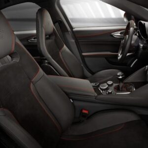 OEM Original Giulia/Stelvio Sparco Carbon seats (set) (red stitching)