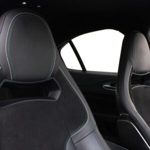 OEM Original Giulia/Stelvio Sparco Carbon seats (set) (green & white stitching)
