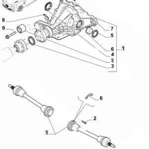 OEM Original Rear Mechanical Differential Complete KIT for ALL Giulia Quadrifoglio models (2016-2025)